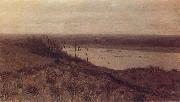 Levitan, Isaak The Flub Sura of the high bank oil painting artist